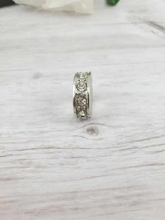 Crystal Rhinestone Metal Sphere Stand