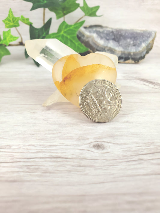 Golden Healer Quartz Polished Heart
