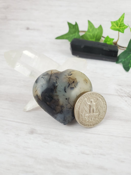 Dendritic Agate Heart