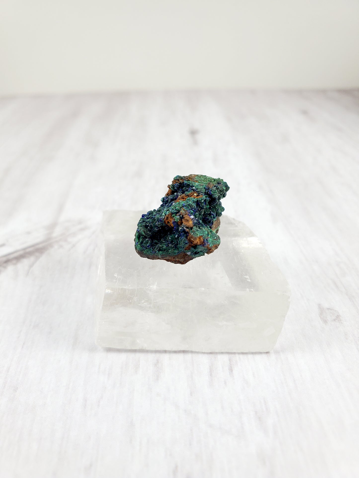 Adorable Malachite and Azurite Crystal Specimen