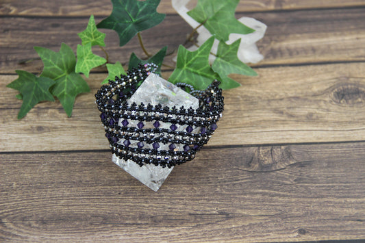 Lacy Noir Victorian Cuff Bracelet