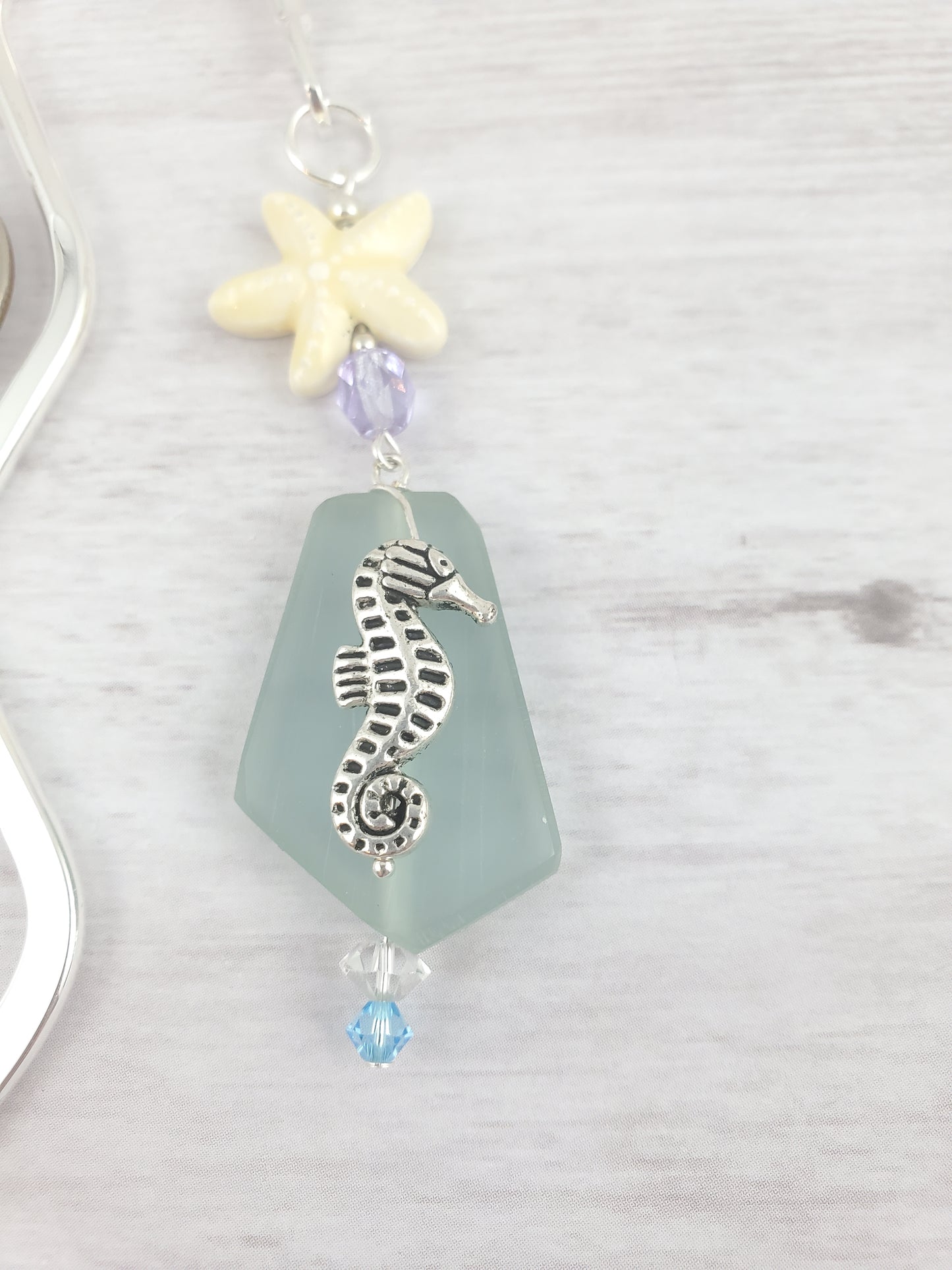 Seahorse and Starfish Bookmark