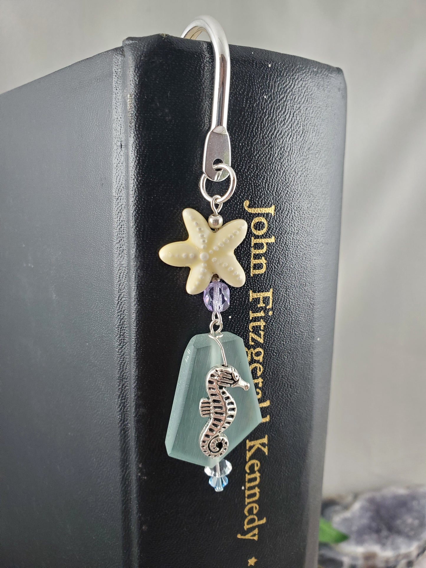 Seahorse and Starfish Bookmark