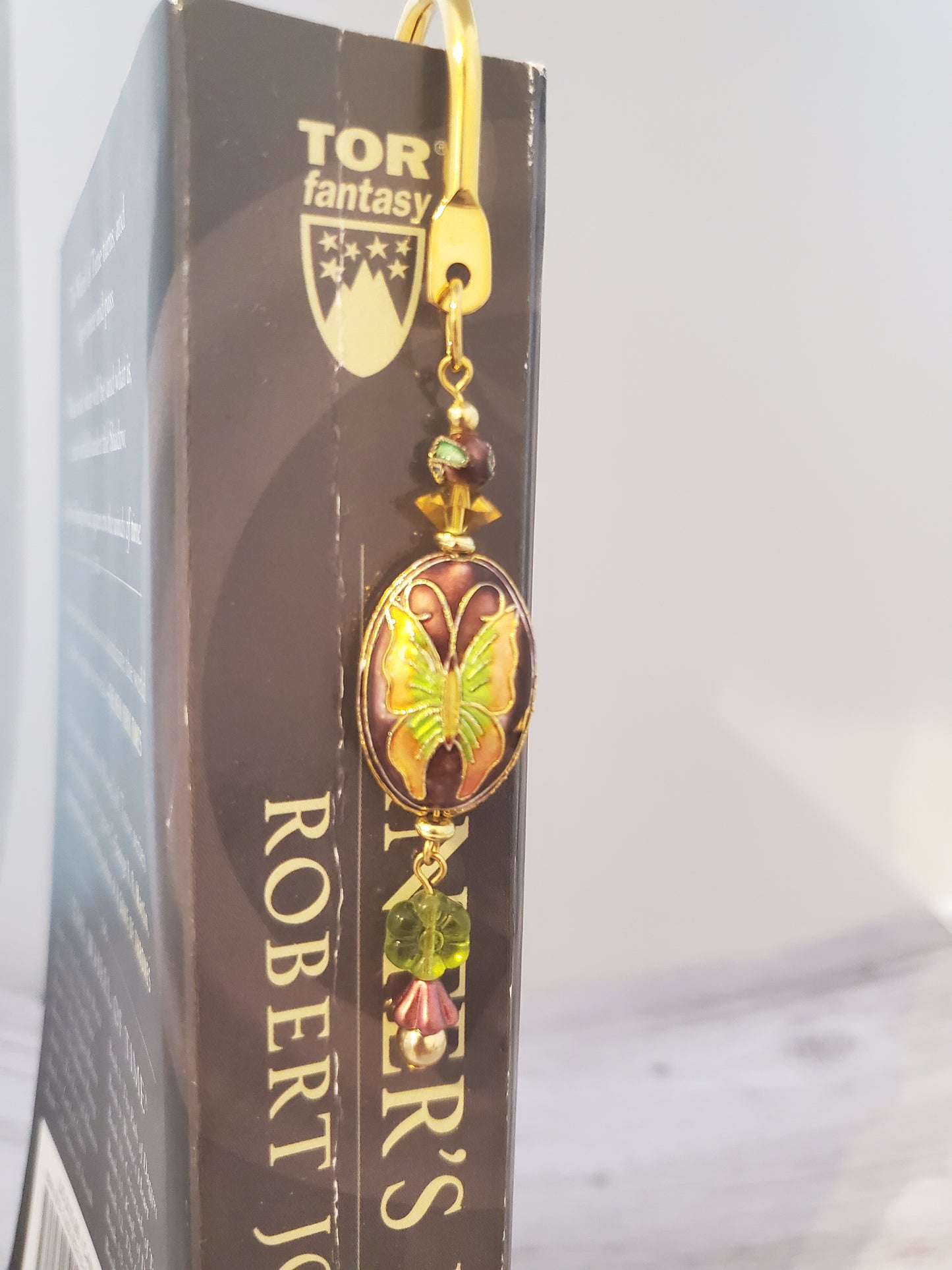 Cloisonne Butterfly Bookmark