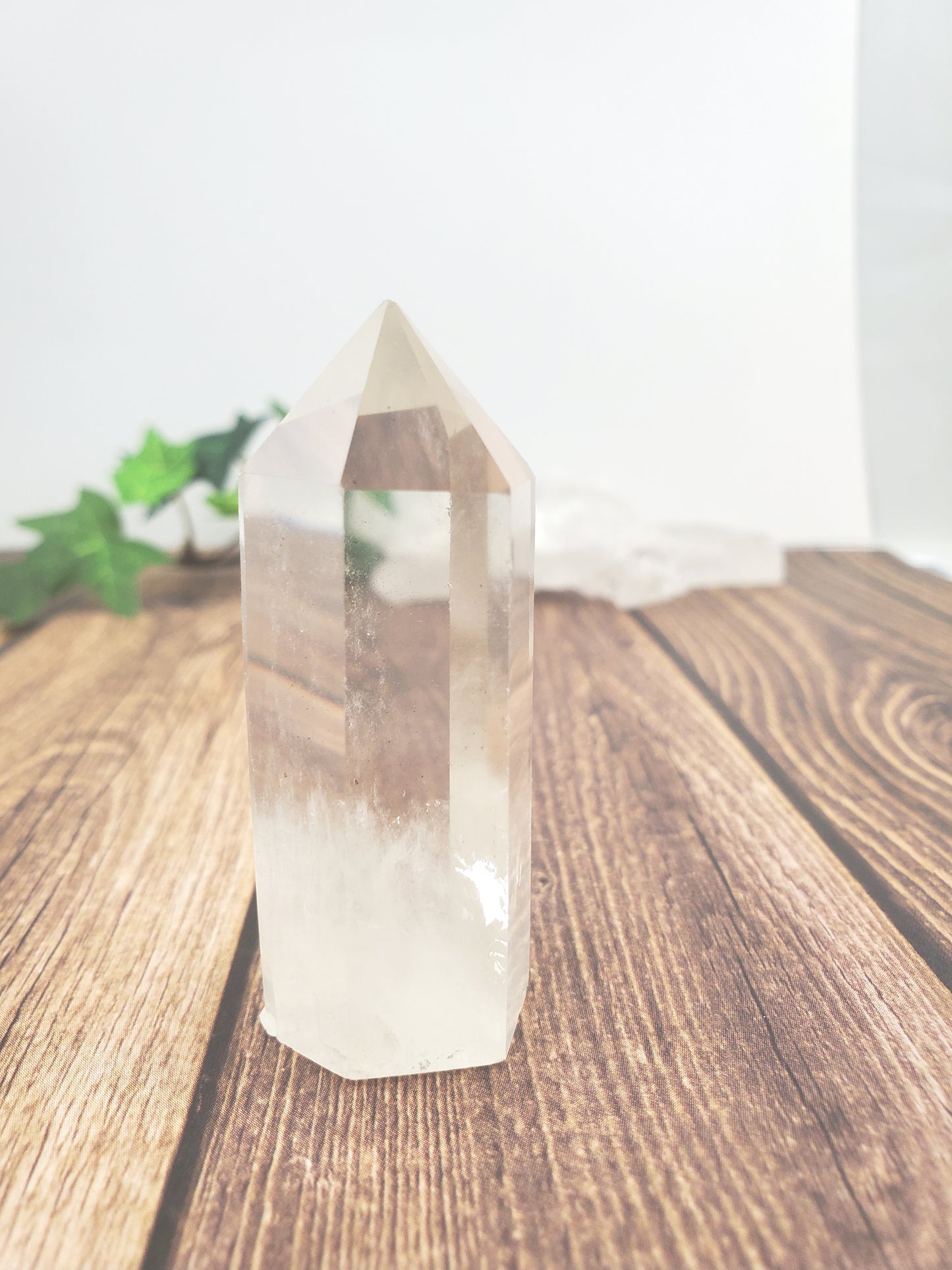 Super Clear Quartz Point with Rainbows