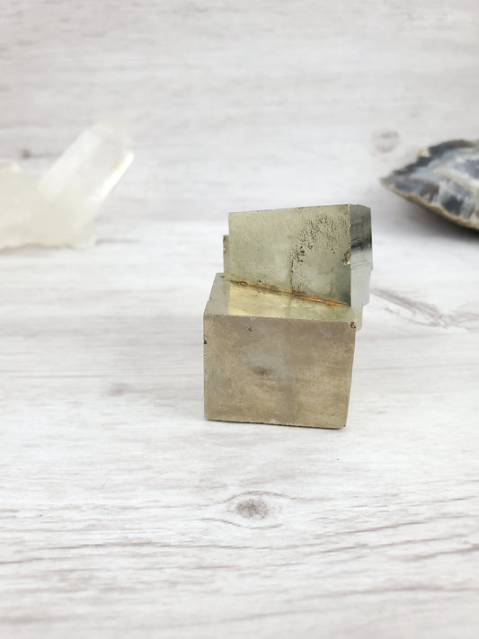 Amazing Spanish Pyrite Triple Cube