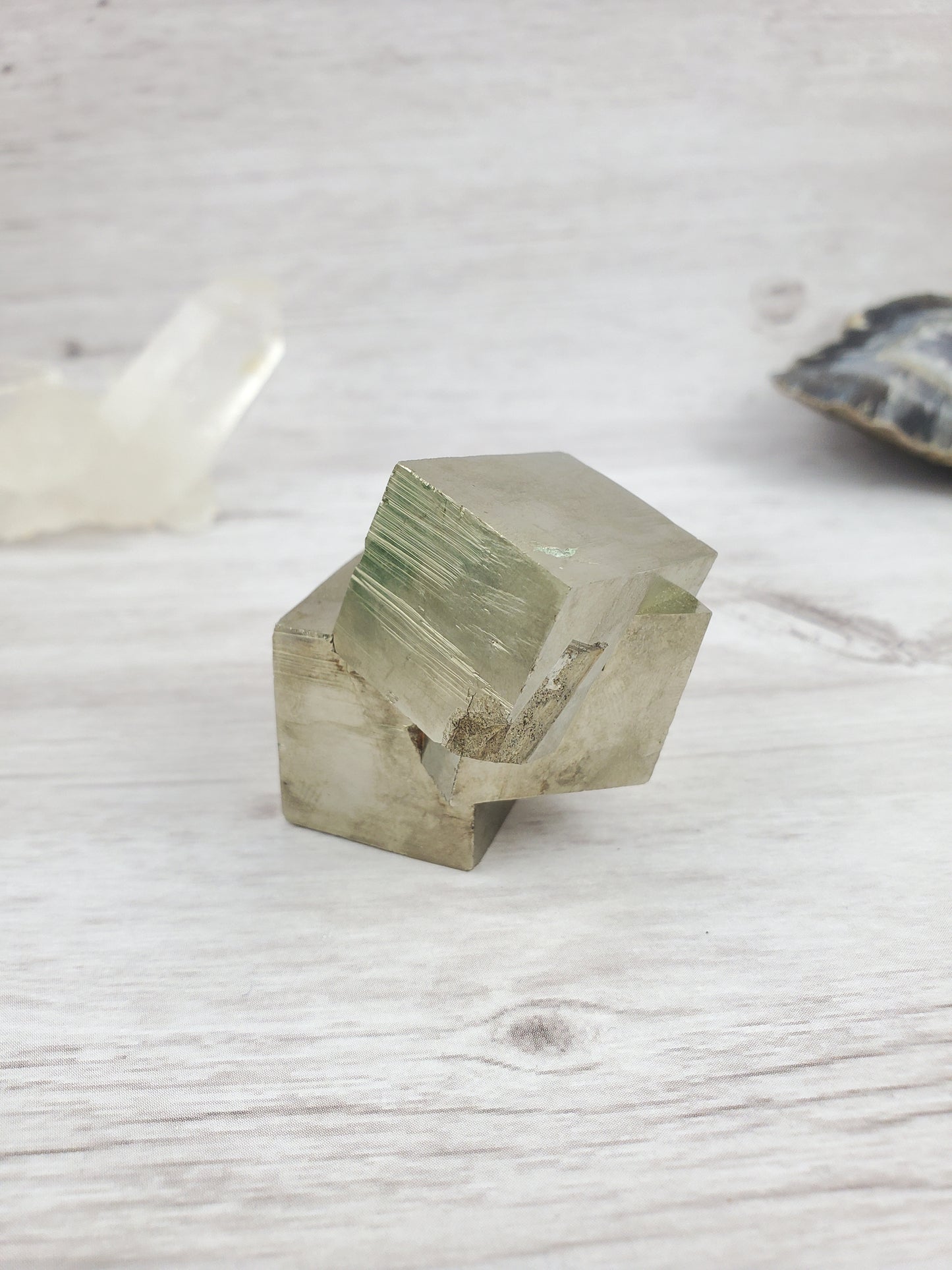 Amazing Spanish Pyrite Triple Cube