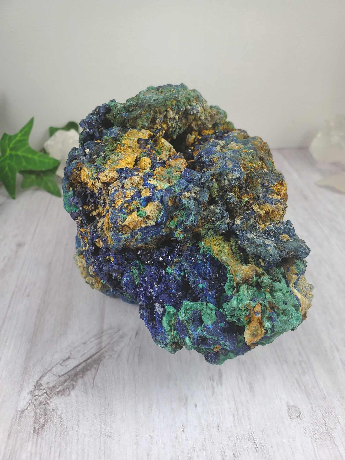 Huge Sparkly Azurite and Malachite Specimen