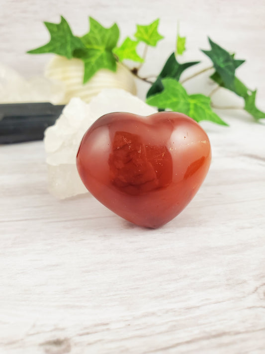 Orange Carnelian Heart with Vug