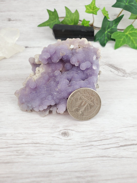Sparkly Microcrystalline Grape Agate Specimen