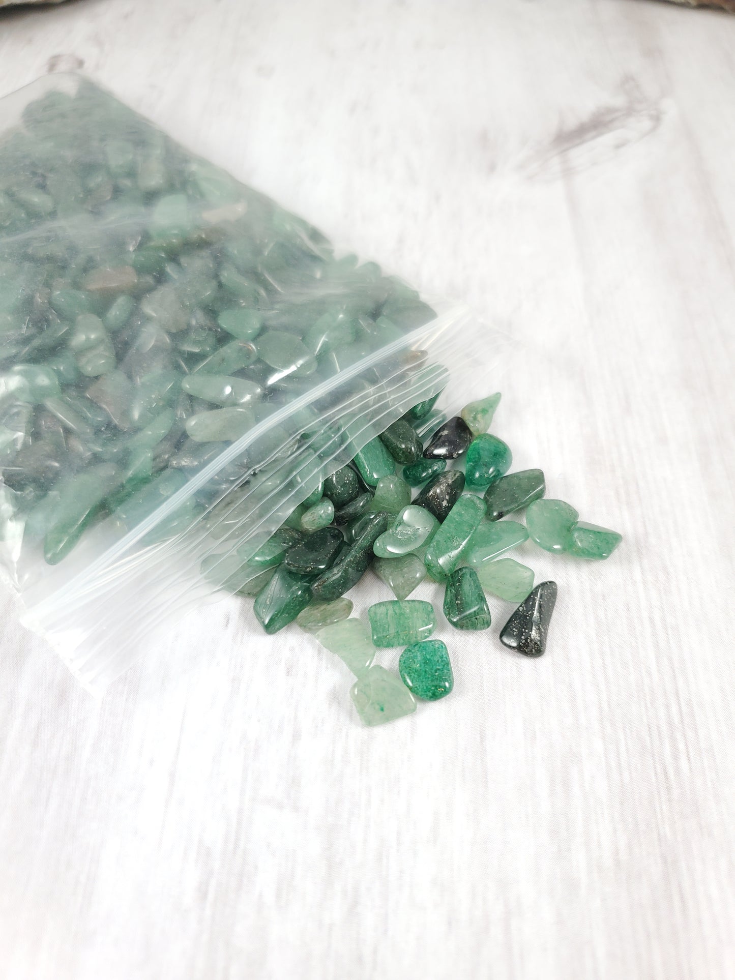 Apple Green Adventurine Undrilled Gem Chips