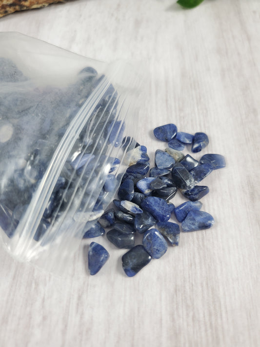 Dark Blue Sodalite Gem Chips