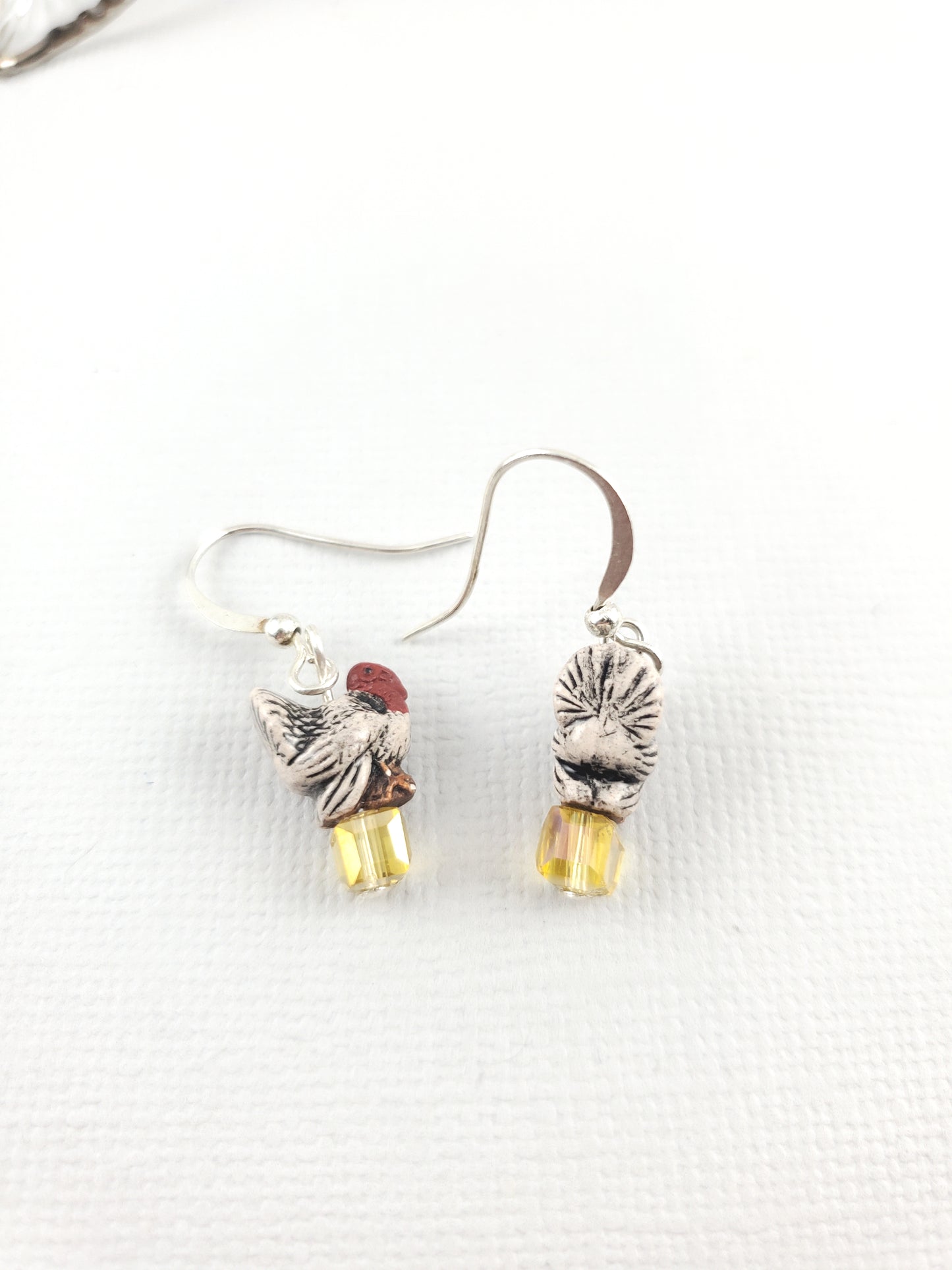 Peruvian Clay Turkey Earrings