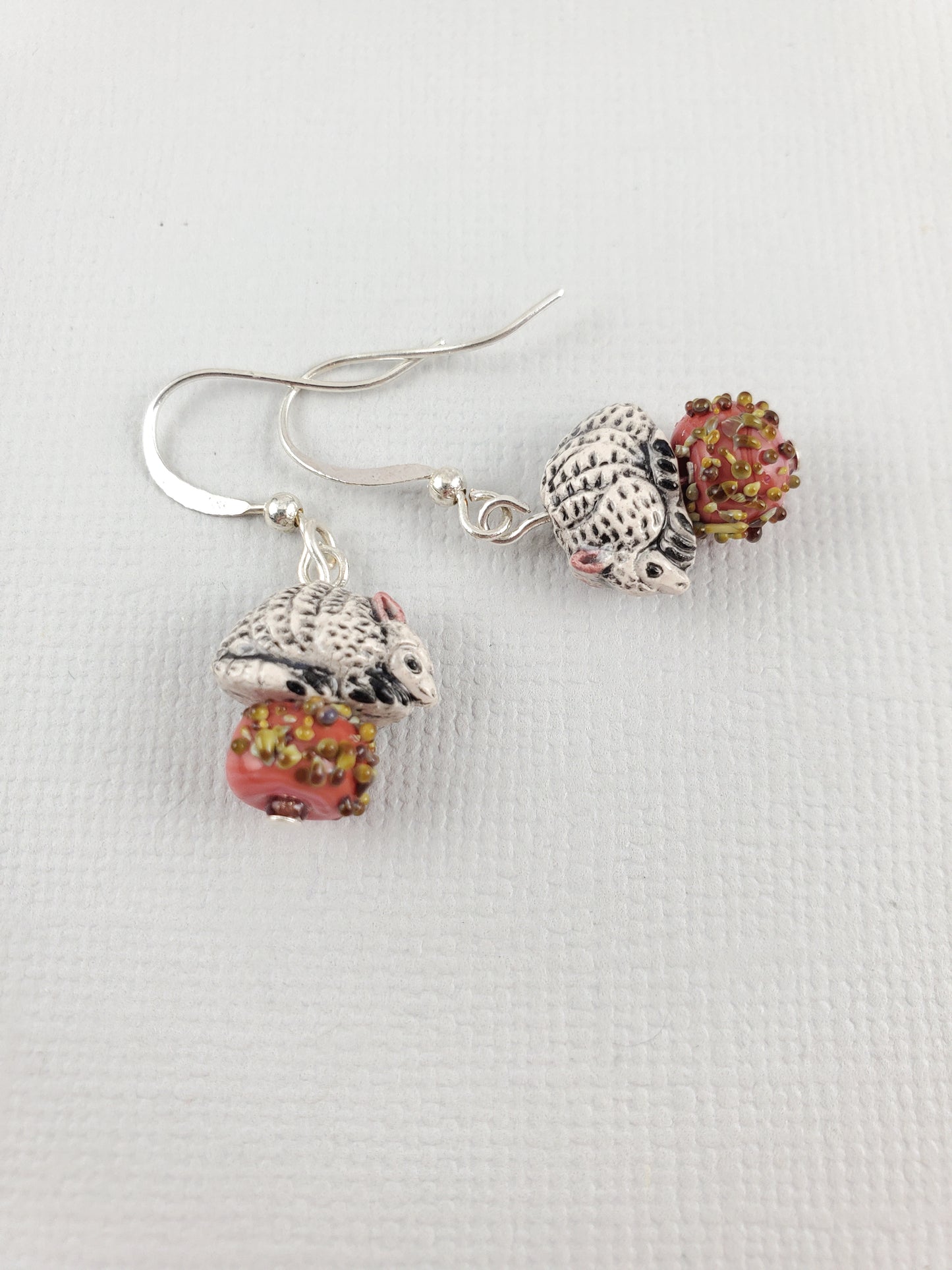 Peruvian Clay Armadillo Earrings