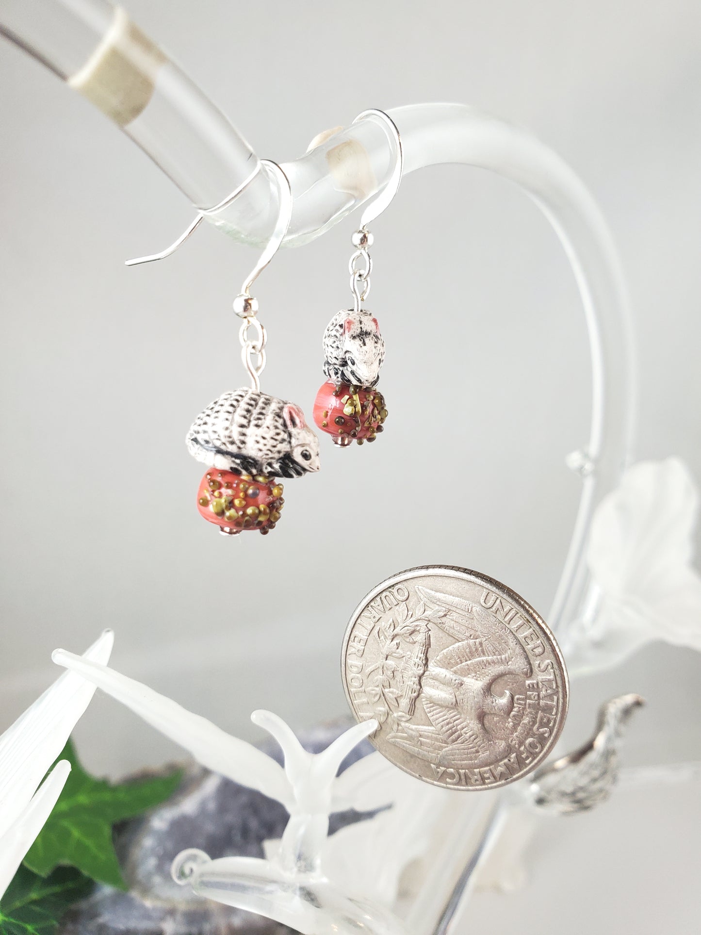 Peruvian Clay Armadillo Earrings