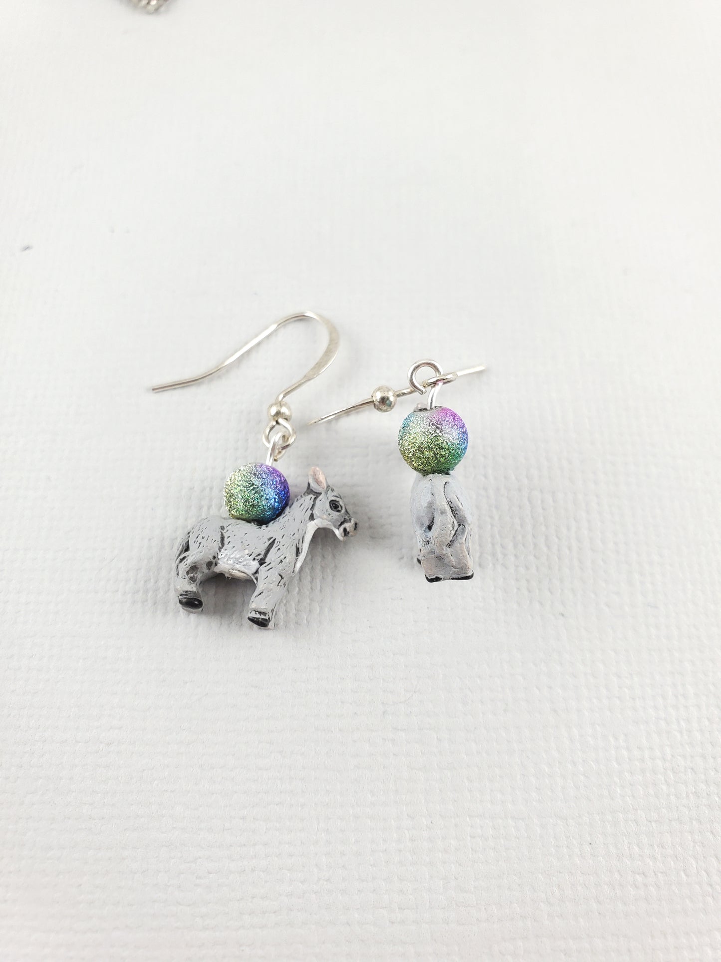 Peruvian Clay Donkey Earrings