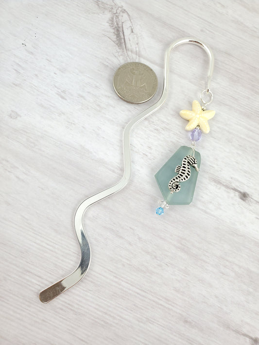 Seahorse and Starfish Bookmark