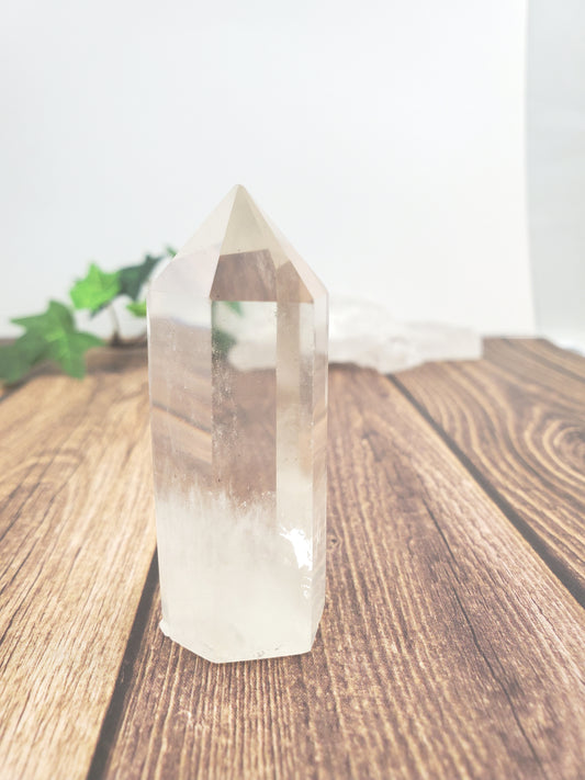 Super Clear Quartz Point with Rainbows