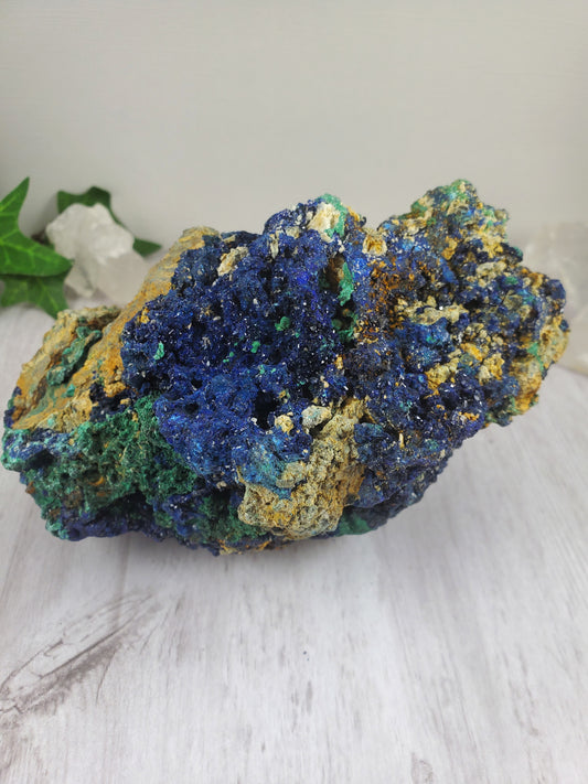 Huge Sparkly Azurite and Malachite Specimen